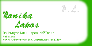 monika lapos business card